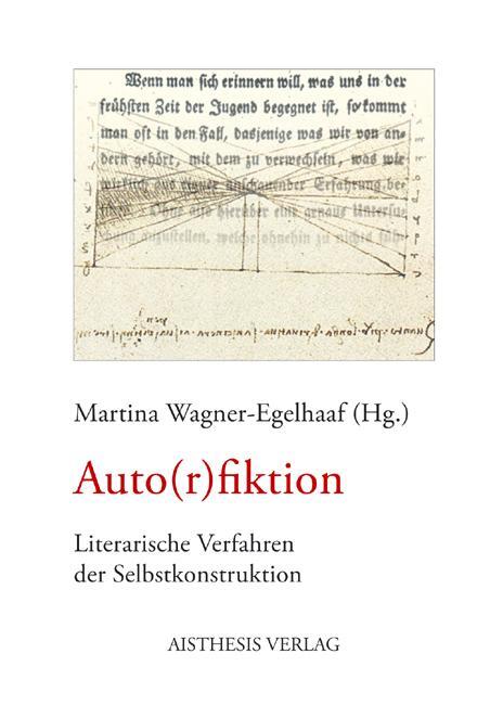 Cover: 9783895289705 | Auto(r)fiktion | Literarische Verfahren der Selbstkonstruktion | Buch