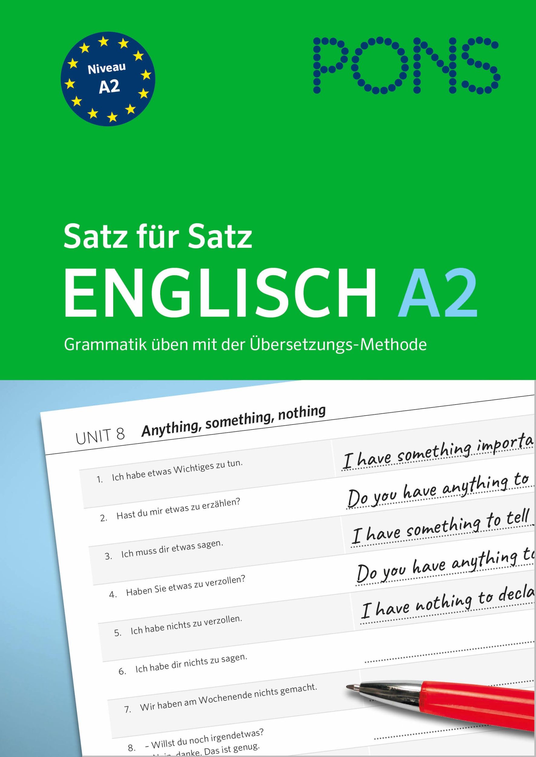 Cover: 9783125660663 | PONS Satz für Satz Englisch A2 | Taschenbuch | 160 S. | Deutsch | 2025