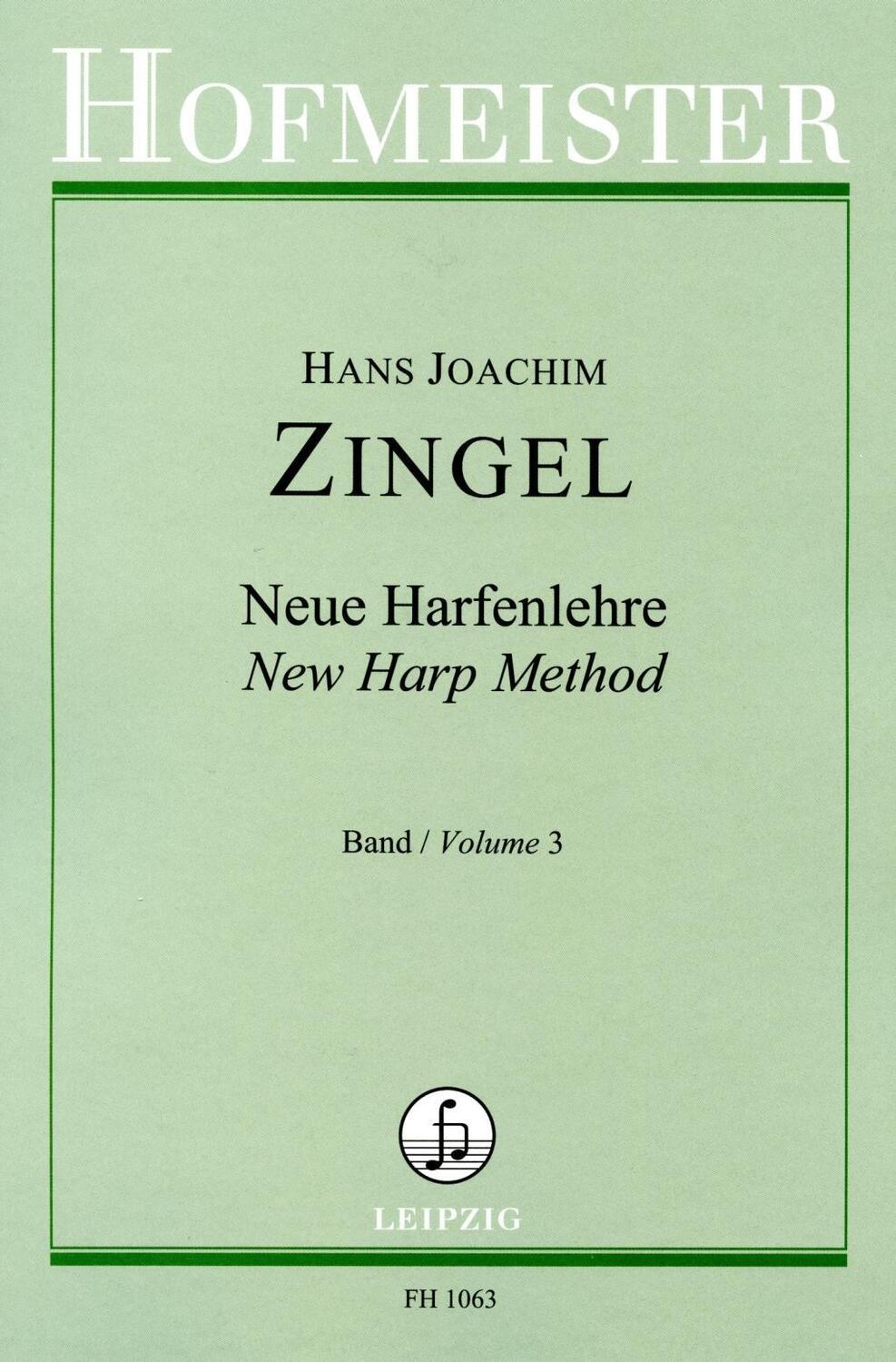 Cover: 9790203410638 | Neue Harfenlehre. Geschichte - Spielart | Hans-Joachim Zingel | Buch