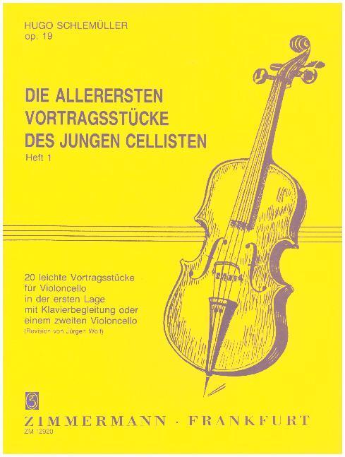 Cover: 9790010129204 | Die allerersten Vortragsstücke des jungen Cellisten | Hugo Schlemüller