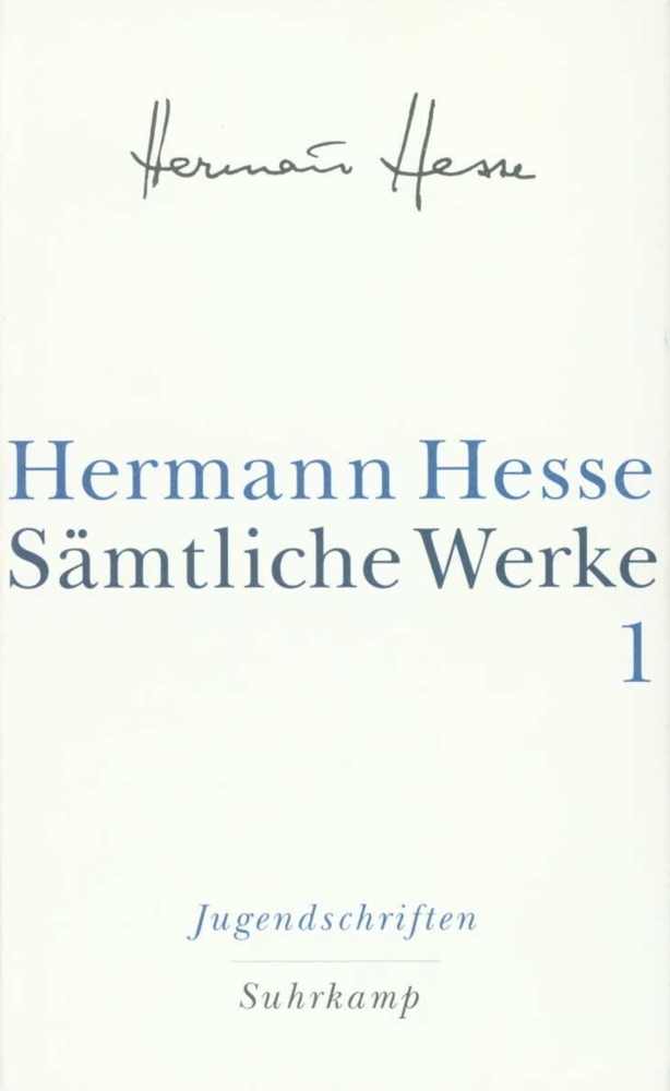 Cover: 9783518411018 | Jugendschriften | Hermann Hesse | Buch | 689 S. | Deutsch | 2001