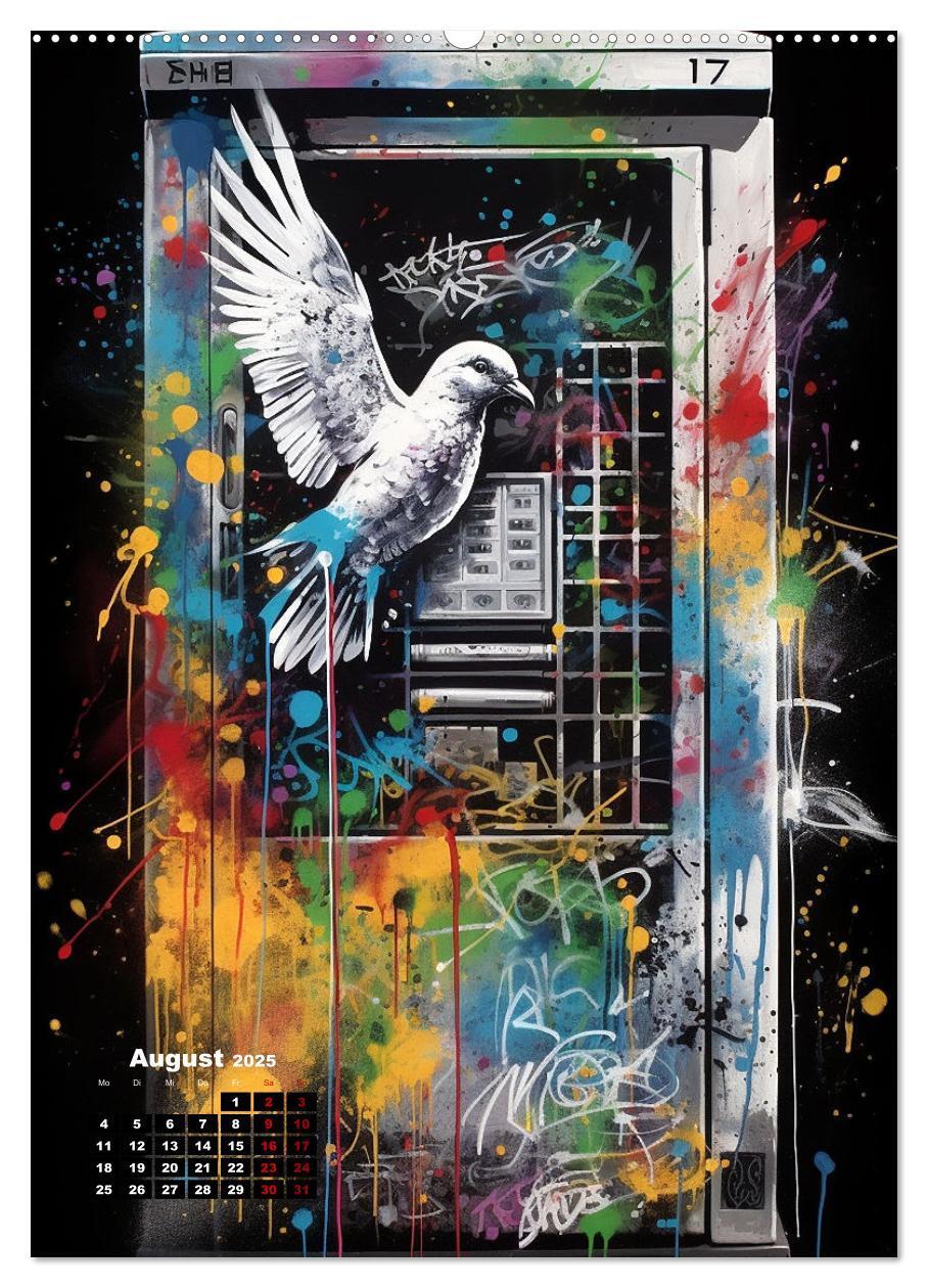 Bild: 9783383808517 | Graffiti Art (Wandkalender 2025 DIN A2 hoch), CALVENDO Monatskalender