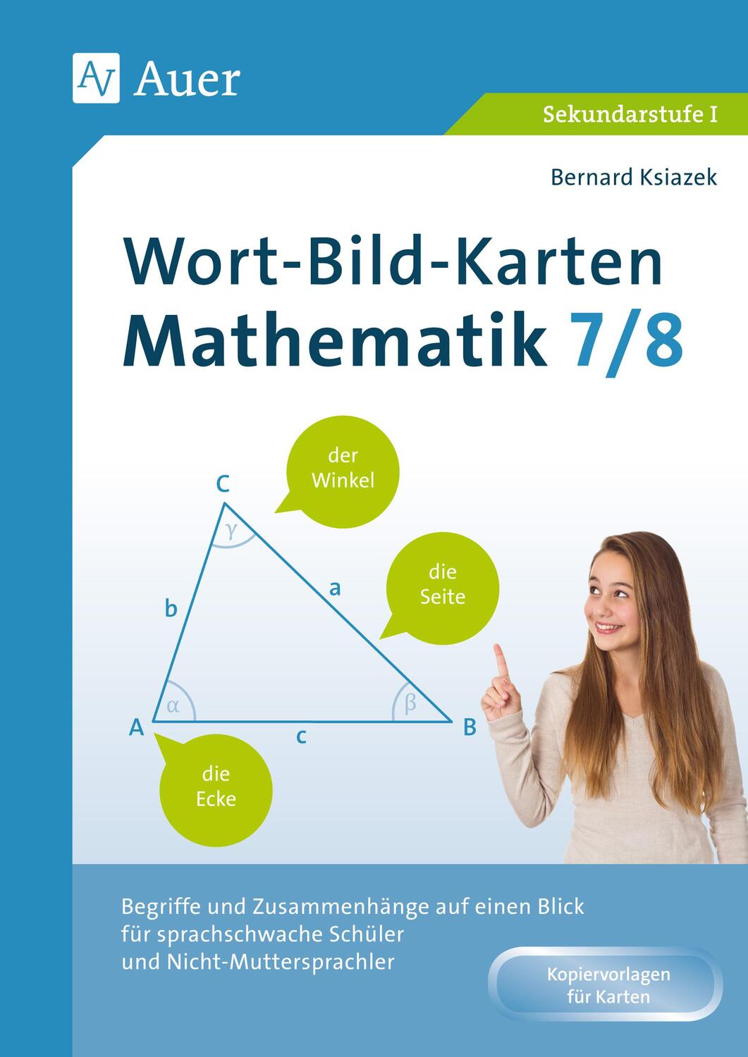 Cover: 9783403082545 | Wort-Bild-Karten Mathematik Klassen 7-8 | Bernard Ksiazek | Broschüre