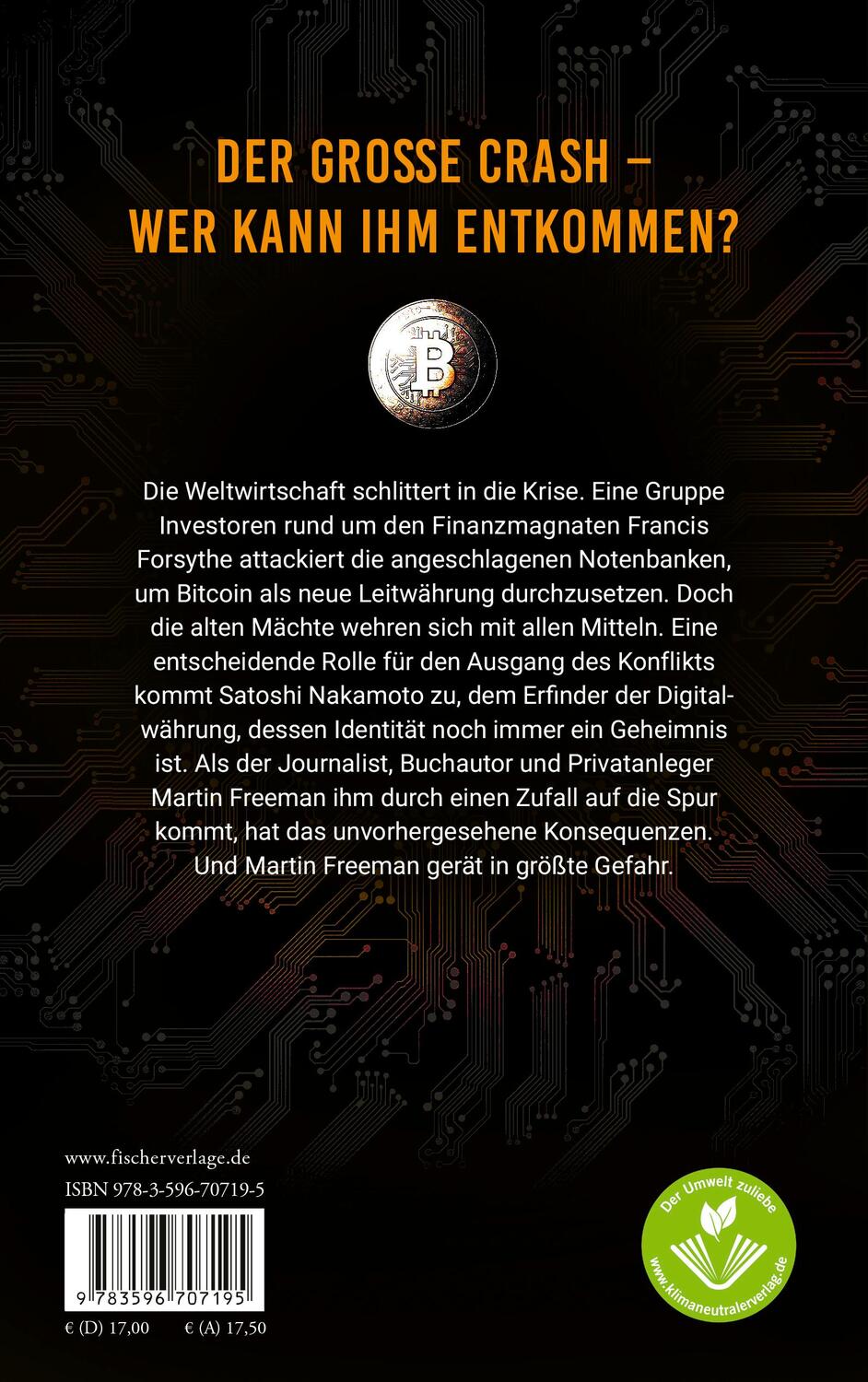 Rückseite: 9783596707195 | Das Bitcoin-Komplott | Roman | Andreas Brandhorst | Taschenbuch | 2022