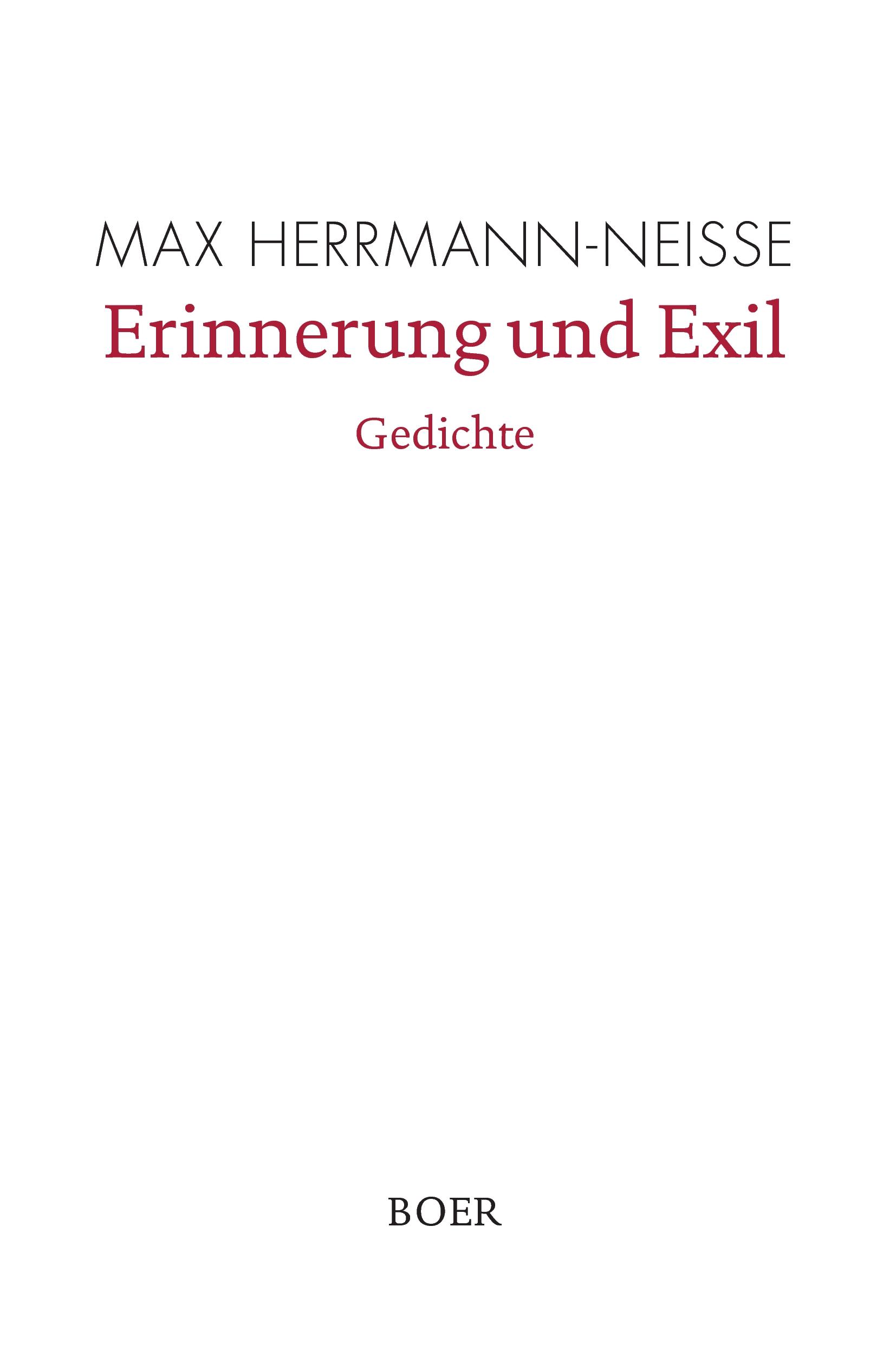 Cover: 9783946619338 | Erinnerung und Exil - Gedichte | Mit einem Nachwort von Stefan Zweig