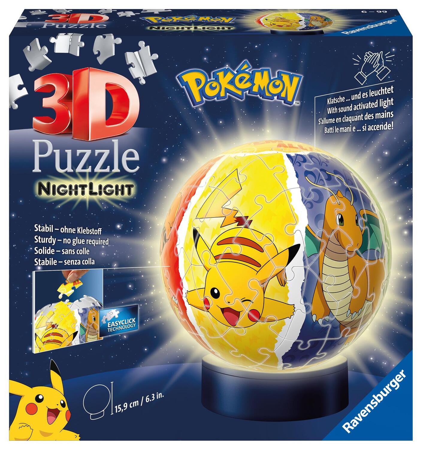 Cover: 4005556115471 | Ravensburger 3D Puzzle 11547 - Nachtlicht Puzzle-Ball Pokémon - 72...