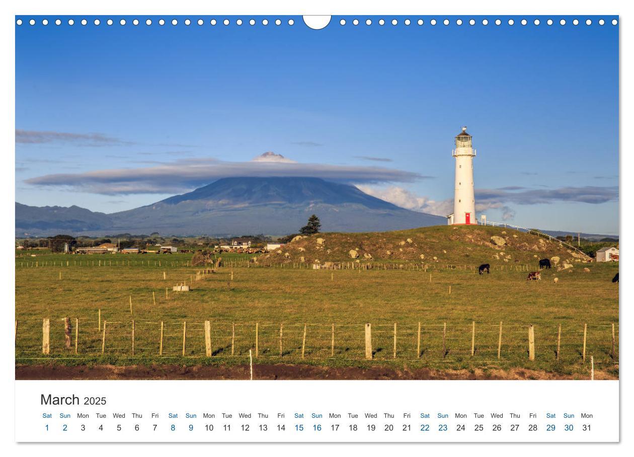 Bild: 9781325944873 | Lighthouses of New Zealand (Wall Calendar 2025 DIN A3 landscape),...