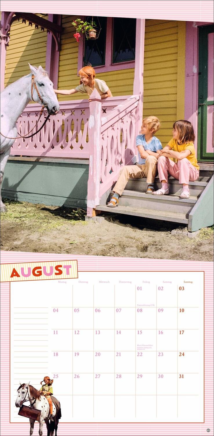 Bild: 9783756405527 | Pippi Langstrumpf Broschurkalender 2025 | Astrid Lindgren | Kalender