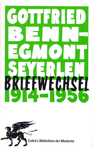 Cover: 9783608932690 | Briefwechsel 1914-1956 (Cotta's Bibliothek der Moderne) | Benn (u. a.)