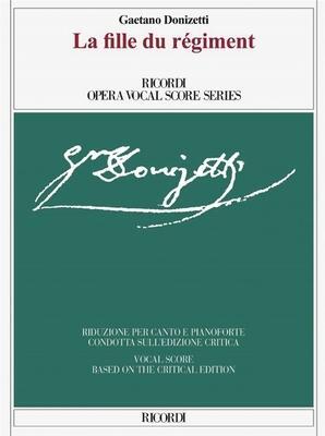 Cover: 9788881920785 | La Fille Du Regiment Critical Edition Vocal Score | Claudio Toscani