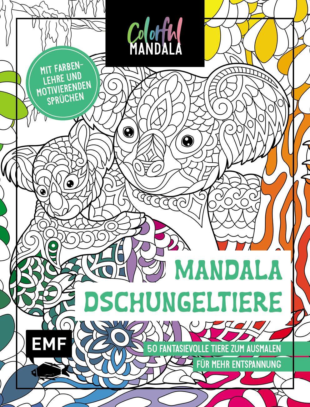 Cover: 9783745904093 | Colorful Mandala - Mandala - Dschungeltiere | Taschenbuch | 96 S.
