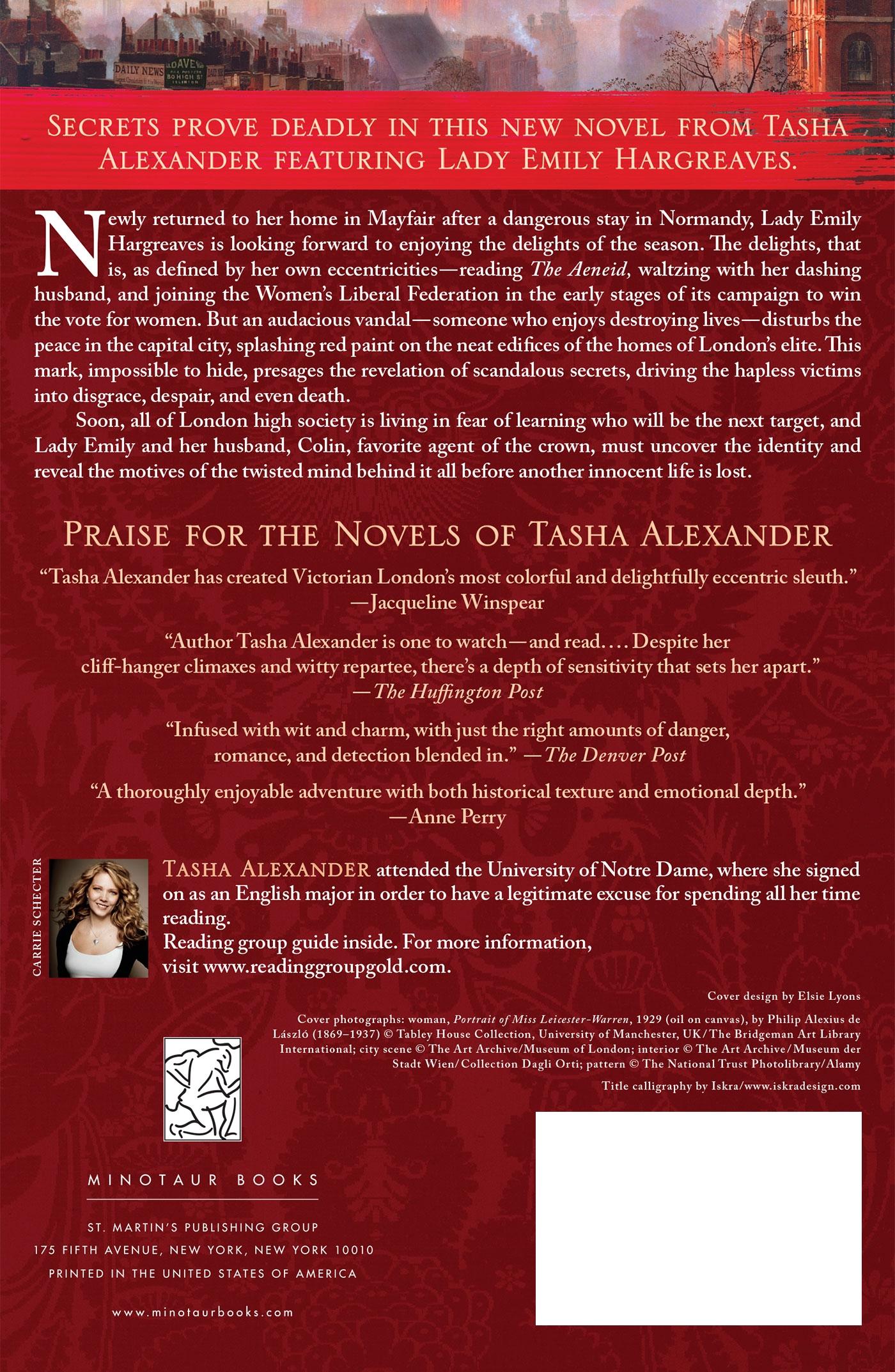 Rückseite: 9781250007186 | A Crimson Warning | Tasha Alexander | Taschenbuch | Englisch | 2012