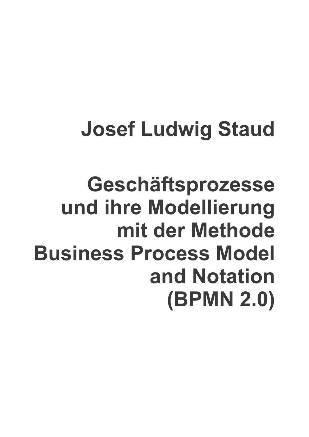 Cover: 9783734592287 | Geschäftsprozesse und ihre Modellierung mit der Methode Business...