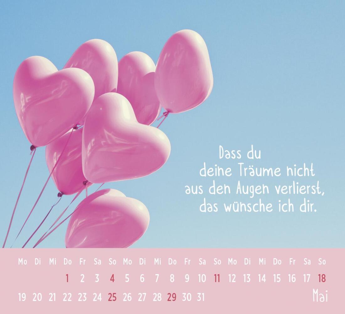 Bild: 4036442012215 | Mini-Kalender 2025: Der kleine Herzenswunschkalender | Groh Verlag