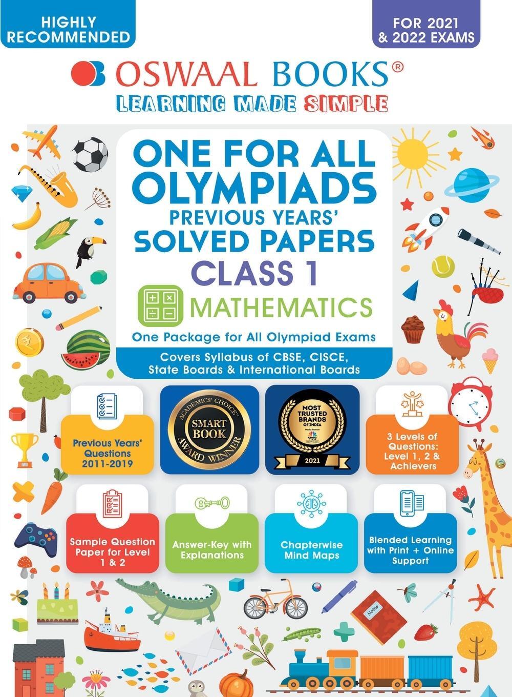 Cover: 9789354233036 | Oswaal One for All Olympiad Previous Years Solved Papers, Class-1...
