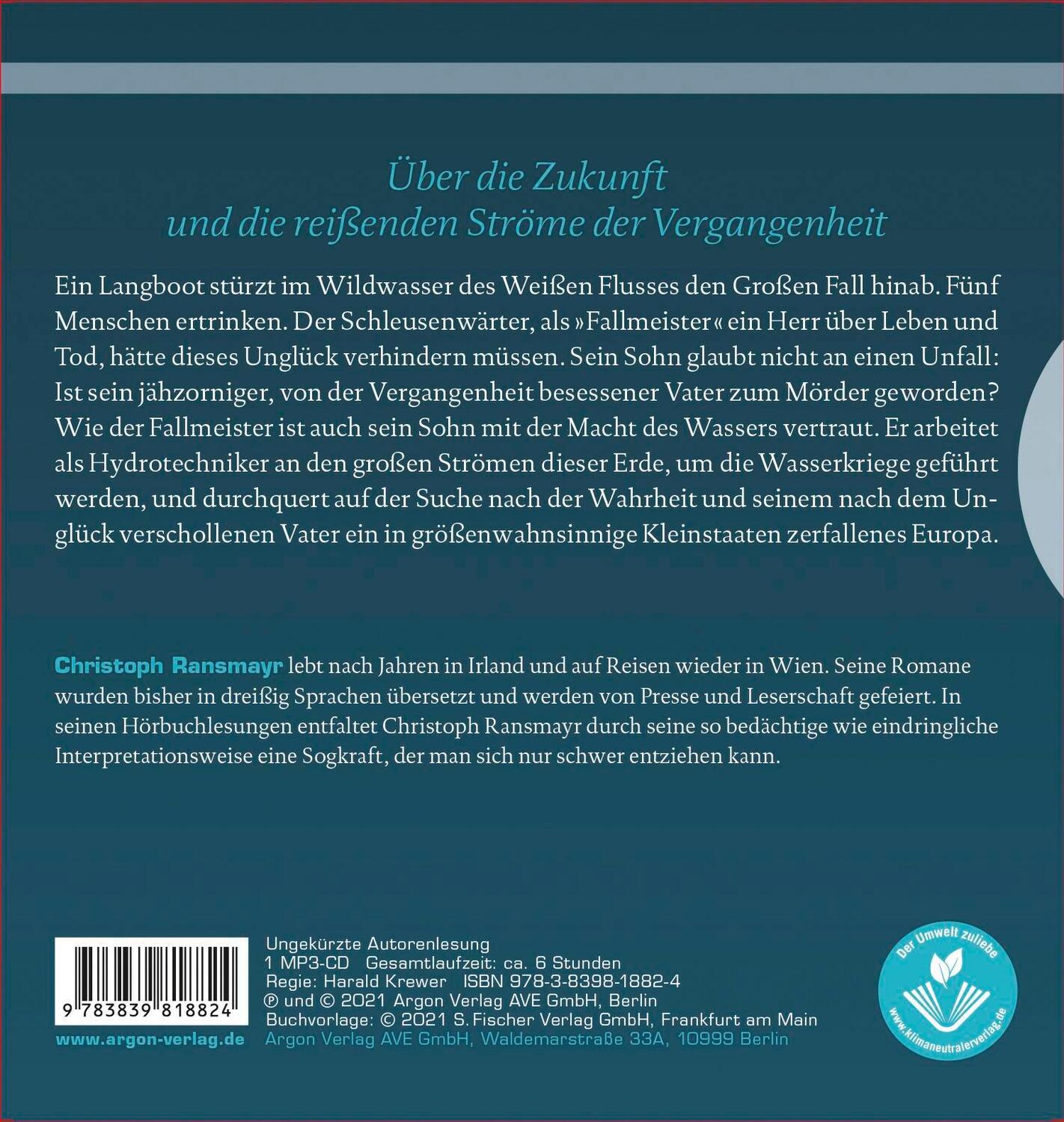 Rückseite: 9783839818824 | Der Fallmeister | Eine kurze Geschichte vom Töten | Christoph Ransmayr