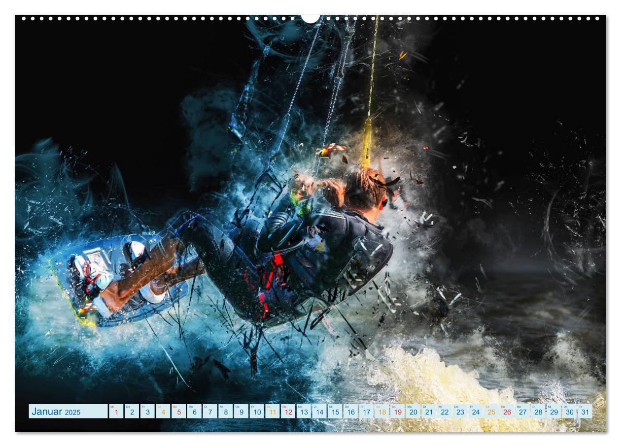 Bild: 9783435413812 | Kitesurfen extrem cool (Wandkalender 2025 DIN A2 quer), CALVENDO...