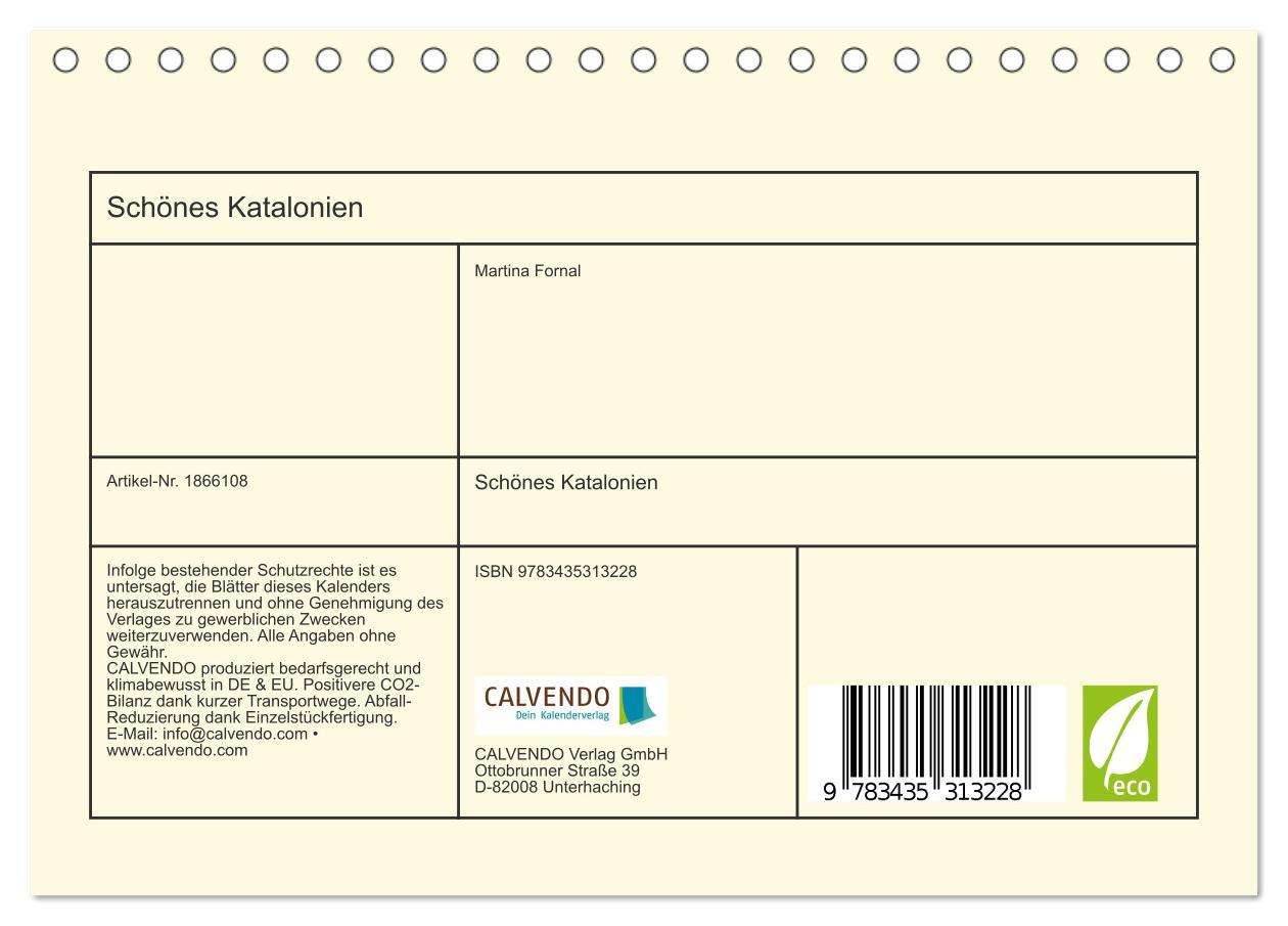 Bild: 9783435313228 | Schönes Katalonien (Tischkalender 2025 DIN A5 quer), CALVENDO...