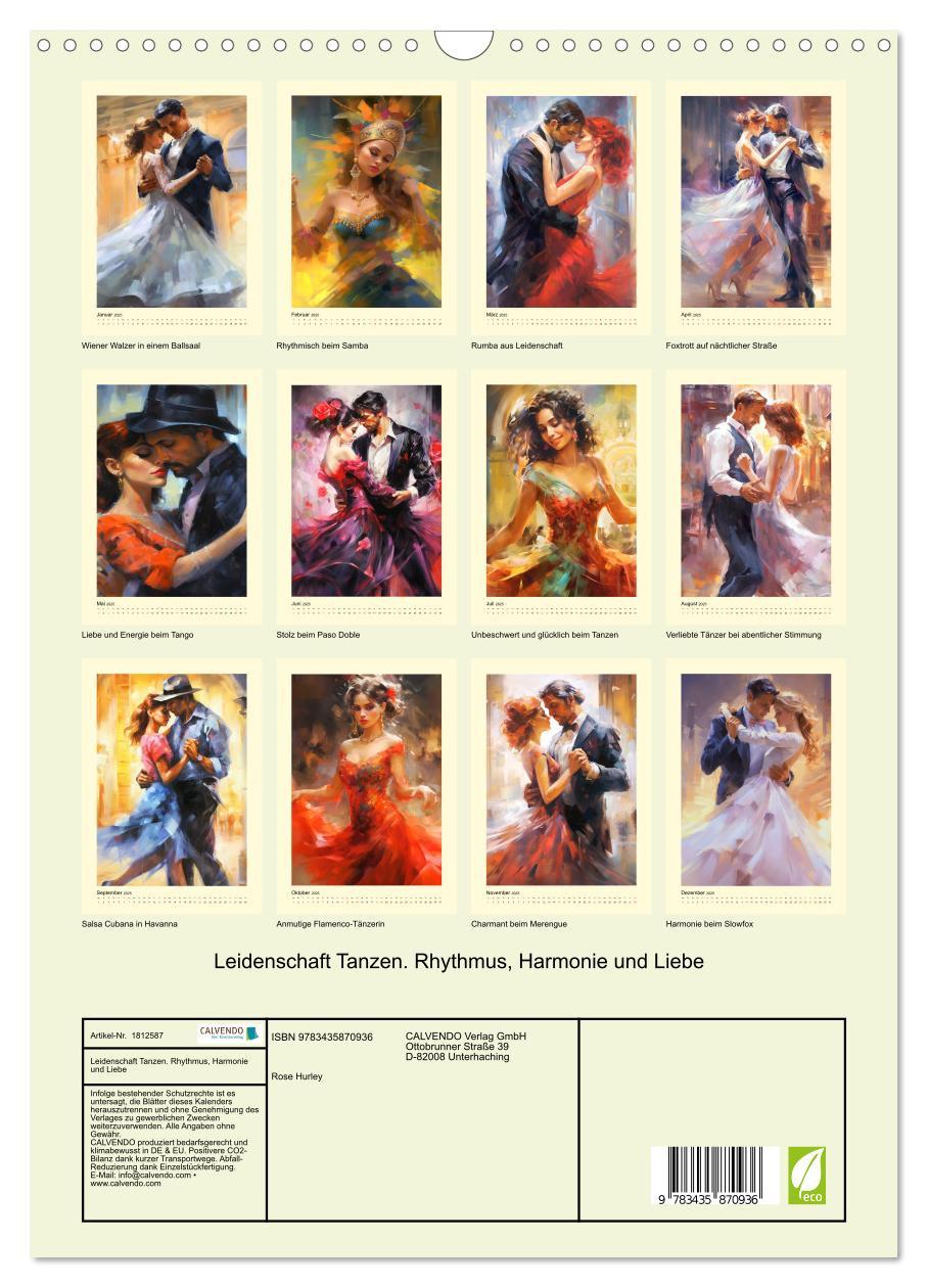 Bild: 9783435870936 | Leidenschaft Tanzen. Rhythmus, Harmonie und Liebe (Wandkalender...