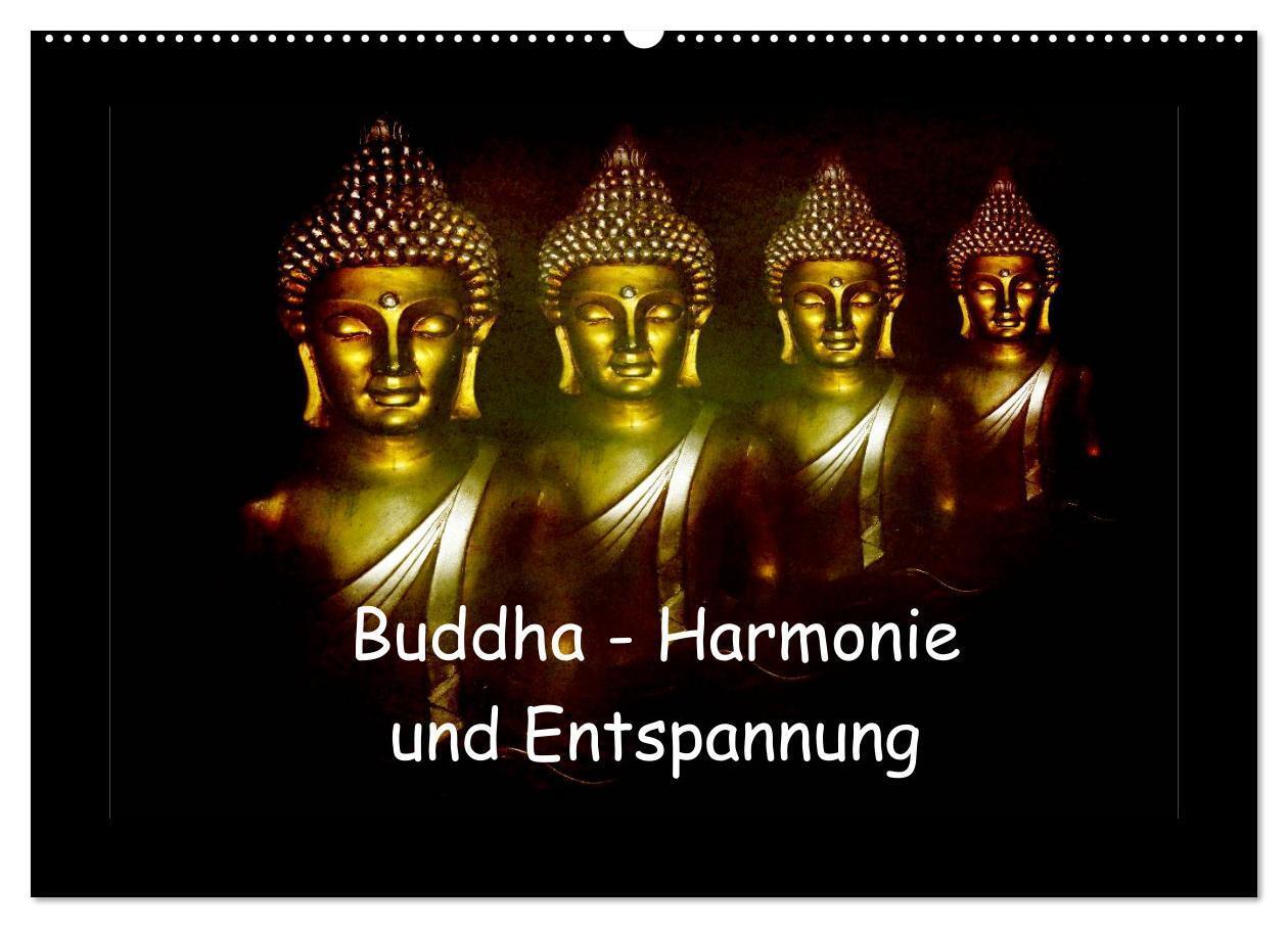 Cover: 9783383558276 | Buddha - Harmonie und Entspannung (Wandkalender 2024 DIN A2 quer),...