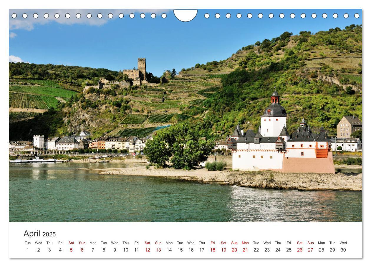 Bild: 9781325947096 | Rhine Valley and Castles (Wall Calendar 2025 DIN A4 landscape),...