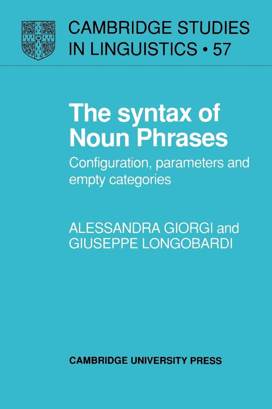 Cover: 9780521379021 | The Syntax of Noun Phrases | Alessandra Giorgi (u. a.) | Taschenbuch