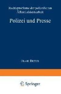 Cover: 9783824442461 | Polizei und Presse | Frank Bredel | Taschenbuch | Paperback | xviii