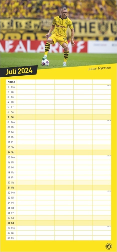 Bild: 9783756402779 | Borussia Dortmund Familienplaner 2024. Der Kalender für...