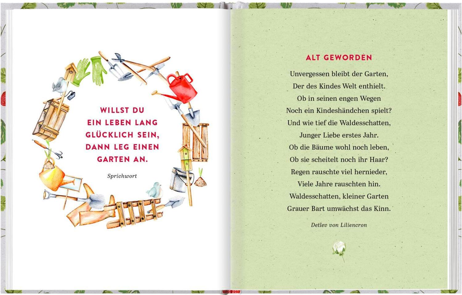 Bild: 9783629008091 | Gartenlust und Erdbeerglück | Die schönsten Sommergedanken | Verlag