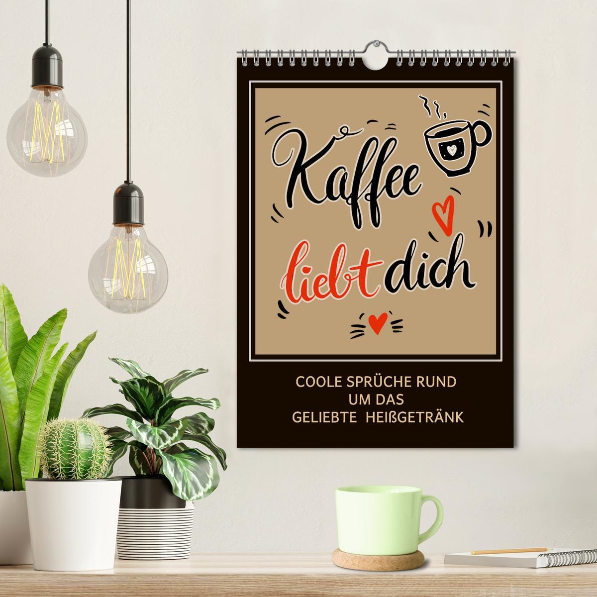 Bild: 9783435897766 | Kaffee liebt dich (Wandkalender 2025 DIN A4 hoch), CALVENDO...