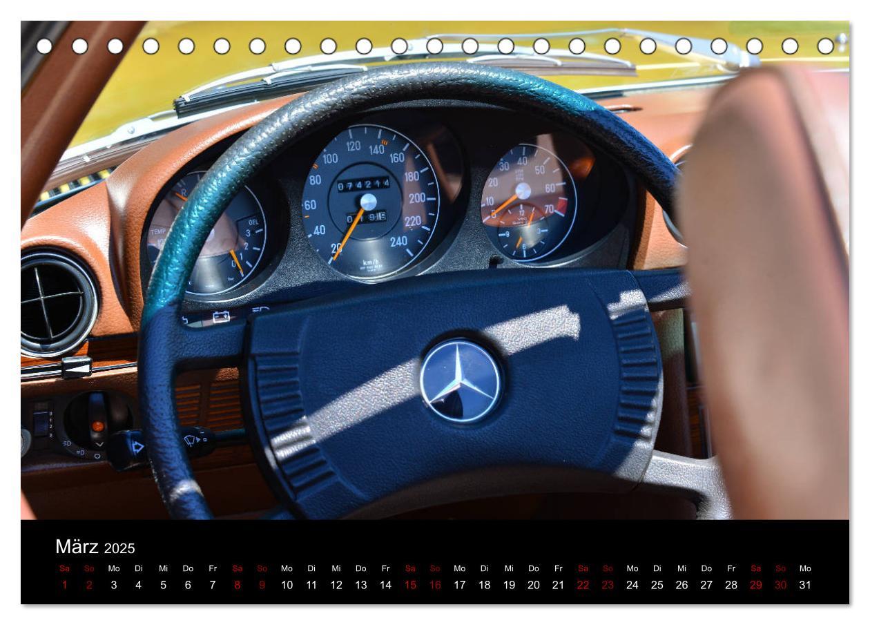 Bild: 9783435440825 | Mercedes SL W107 - zeitlose Eleganz (Tischkalender 2025 DIN A5...