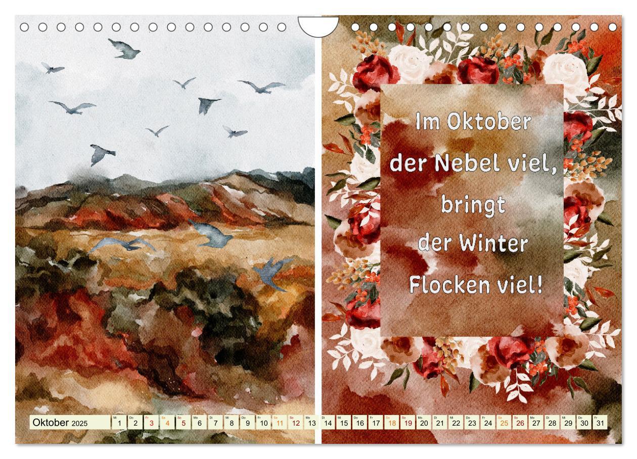 Bild: 9783435080571 | Regeln für das Wetter (Wandkalender 2025 DIN A4 quer), CALVENDO...