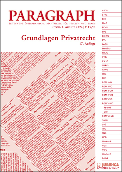 Cover: 9783214025984 | Paragraph - Grundlagen Privatrecht | Andreas Riedler | Buch | 2022