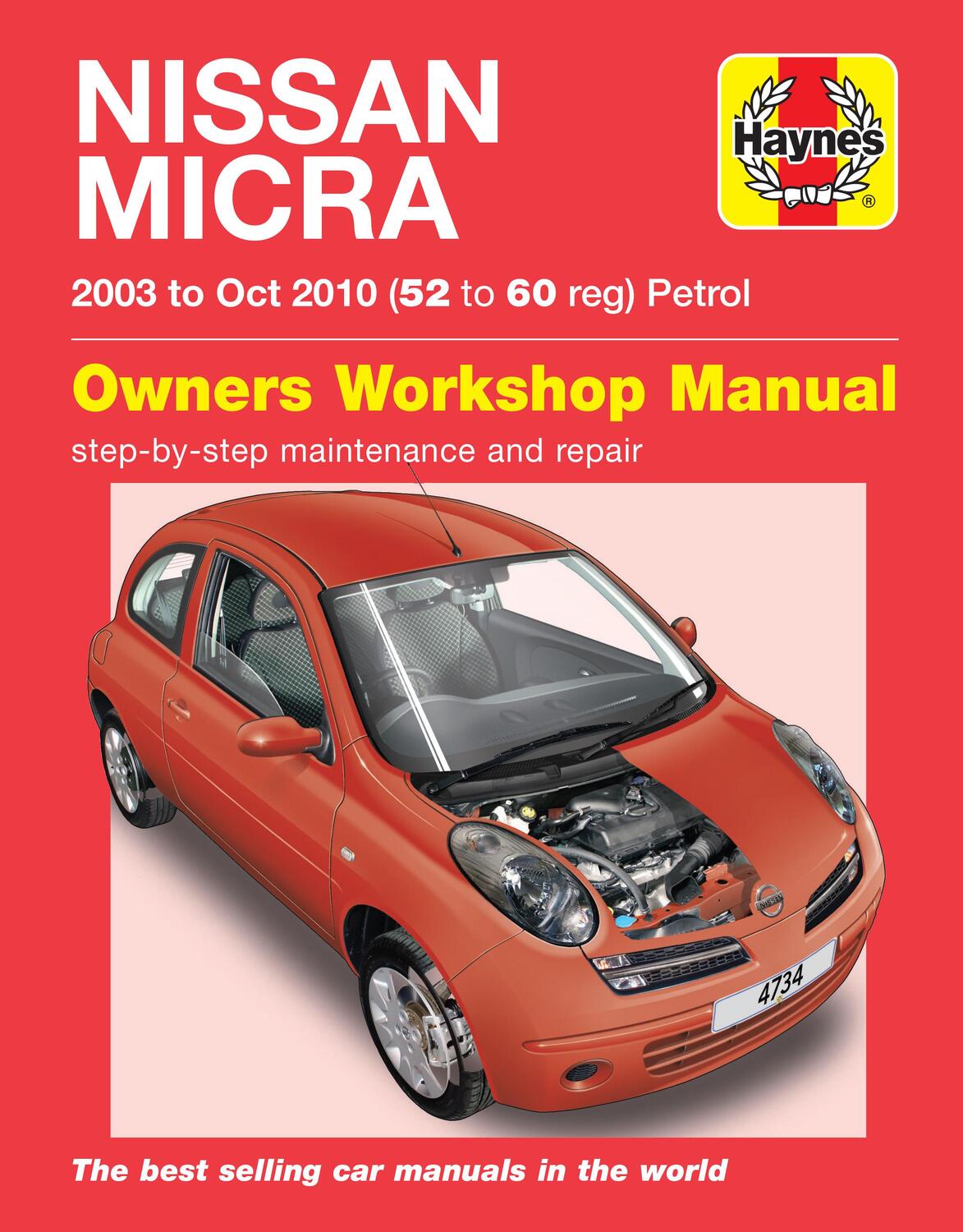 Cover: 9781785210464 | Nissan Micra (03 - Oct 10) Haynes Repair Manual | 45202 | Publishing