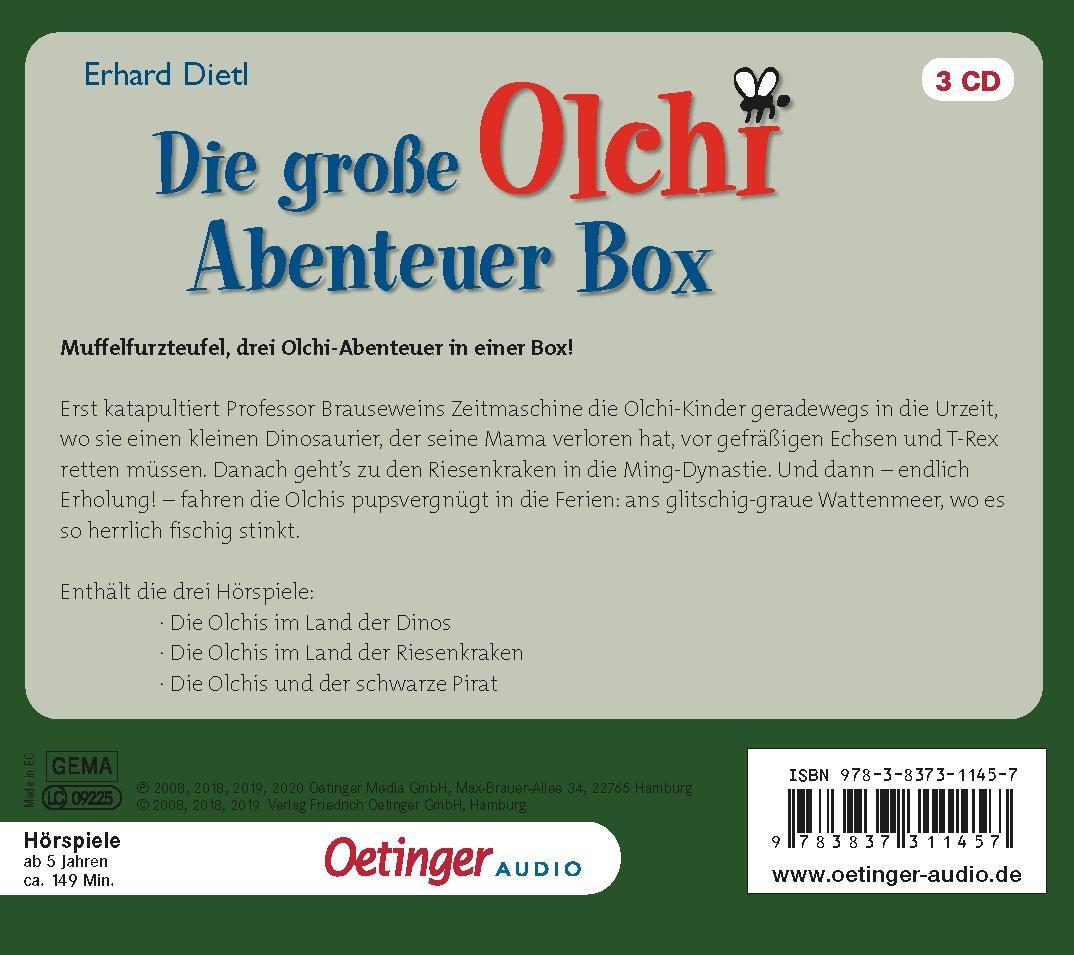 Rückseite: 9783837311457 | Die große Olchi-Abenteuer-Box | Erhard Dietl | Audio-CD | 3 Audio-CDs