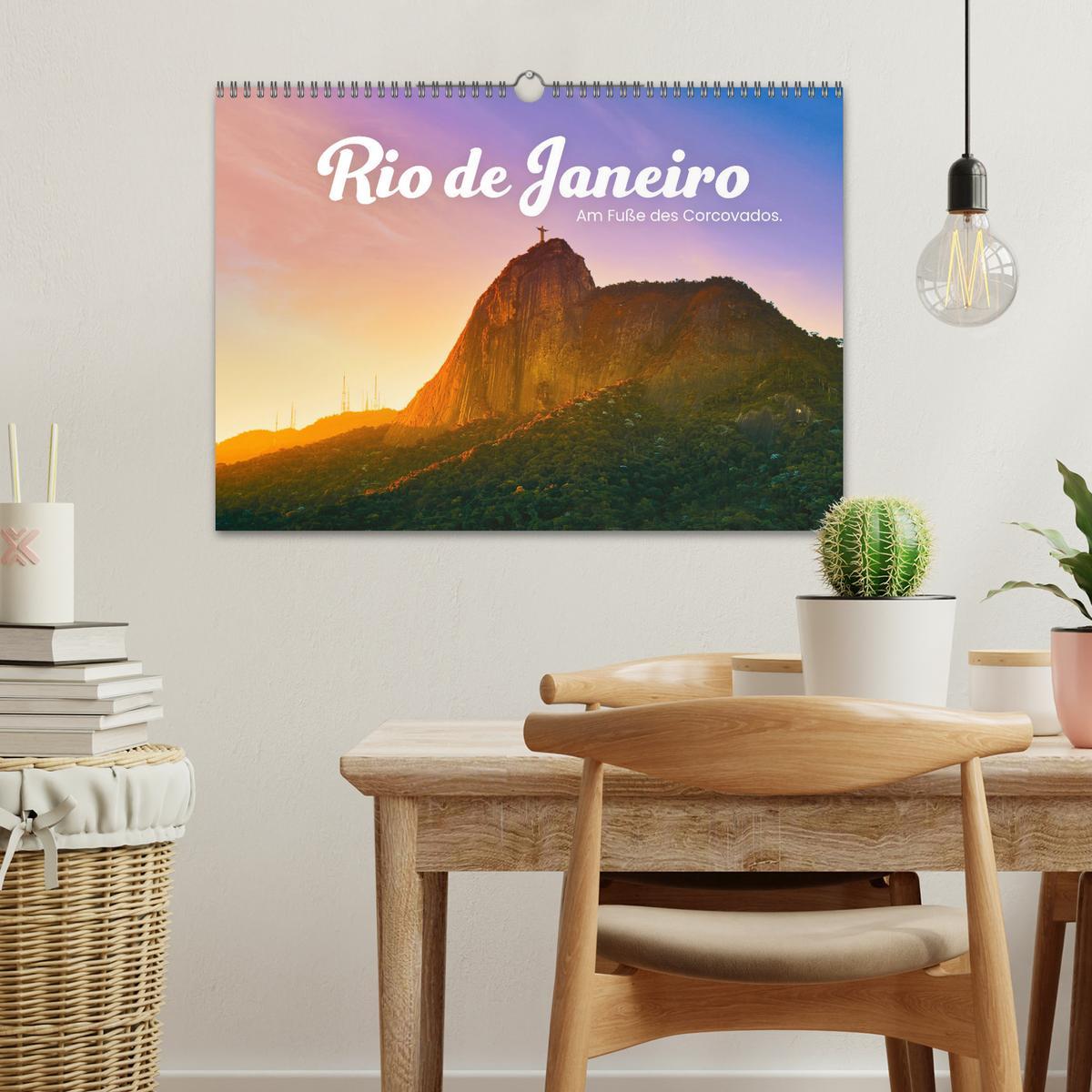 Bild: 9783383987694 | Rio de Janeiro - Am Fuße des Corcovados. (Wandkalender 2025 DIN A3...