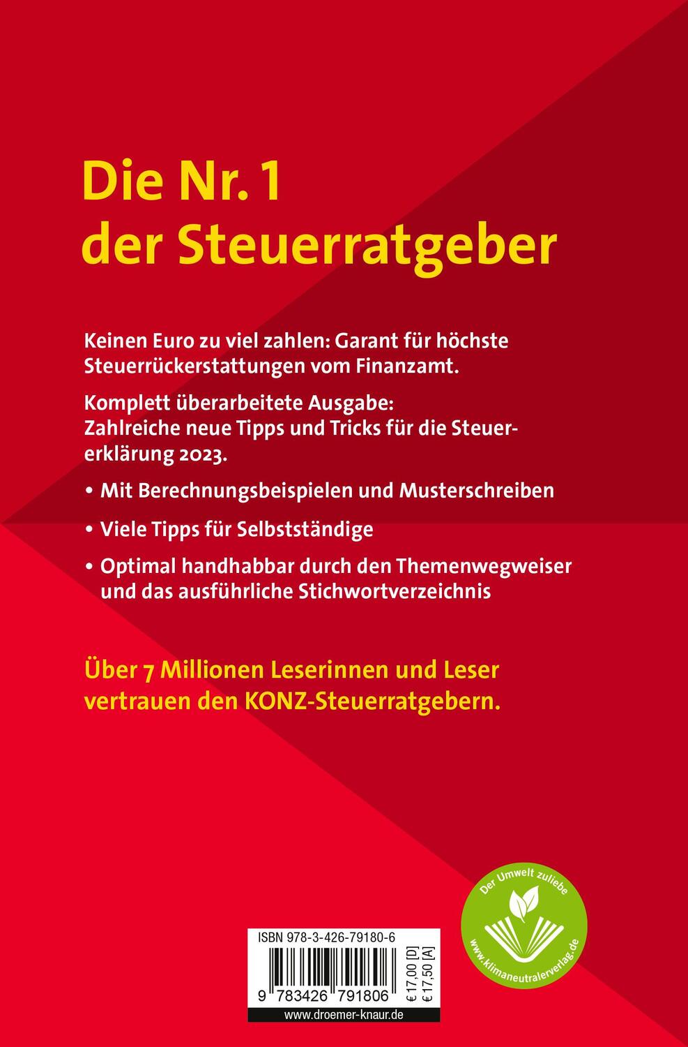 Rückseite: 9783426791806 | Konz | Taschenbuch | 864 S. | Deutsch | 2023 | Knaur Taschenbuch
