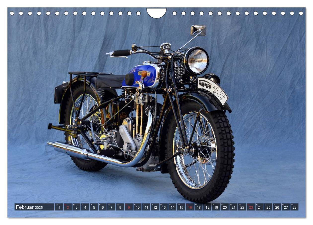 Bild: 9783435685943 | Deutsche Motorrad Oldtimer (Wandkalender 2025 DIN A4 quer),...