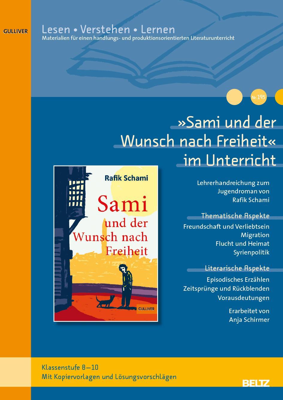Cover: 9783407631602 | 'Sami und der Wunsch nach Freiheit' im Unterricht | Anja Schirmer