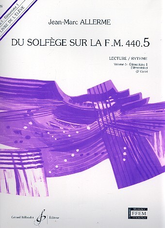 Cover: 9790043053392 | Du solfege sur la F.M. 440.5 - Lecture/Rythme | Jean-Marc Allerme