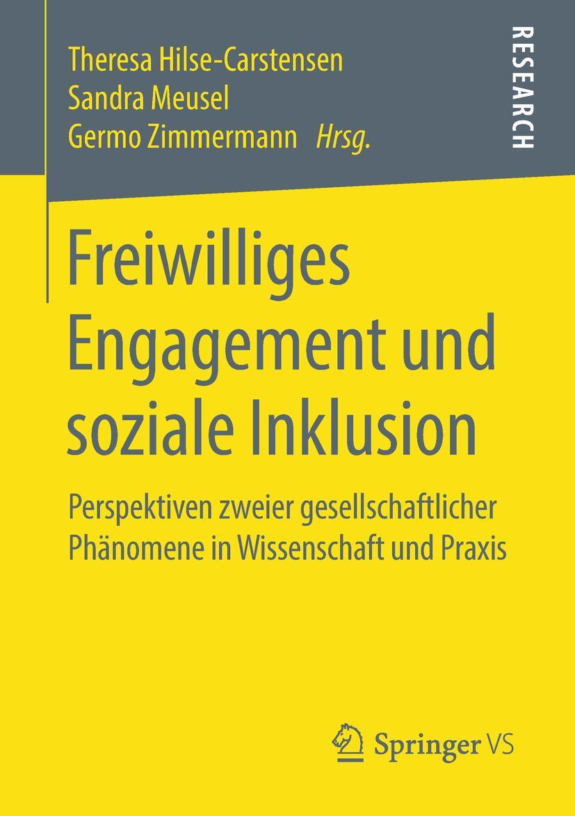 Cover: 9783658236717 | Freiwilliges Engagement und soziale Inklusion | Taschenbuch | vii