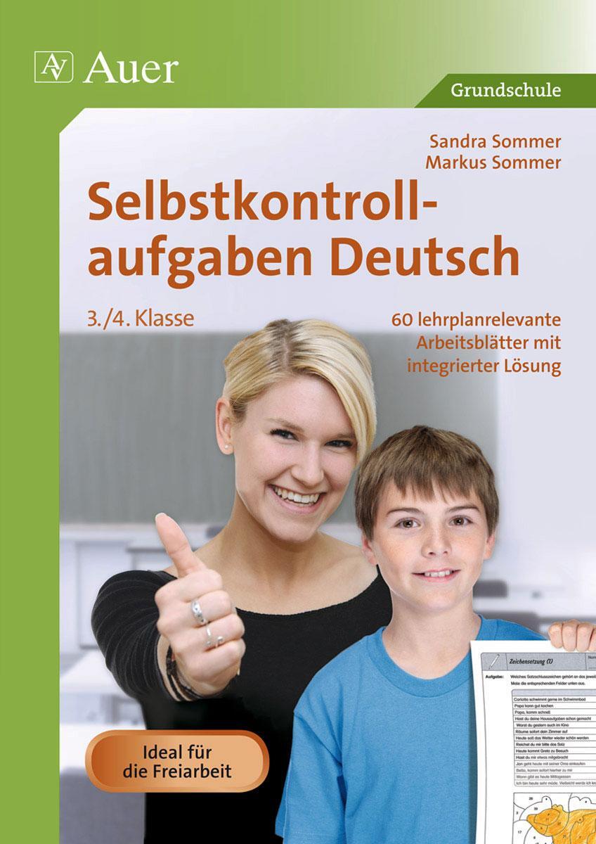 Cover: 9783403069966 | Selbstkontrollaufgaben Deutsch 3.-4. Klasse | Sandra Sommer (u. a.)