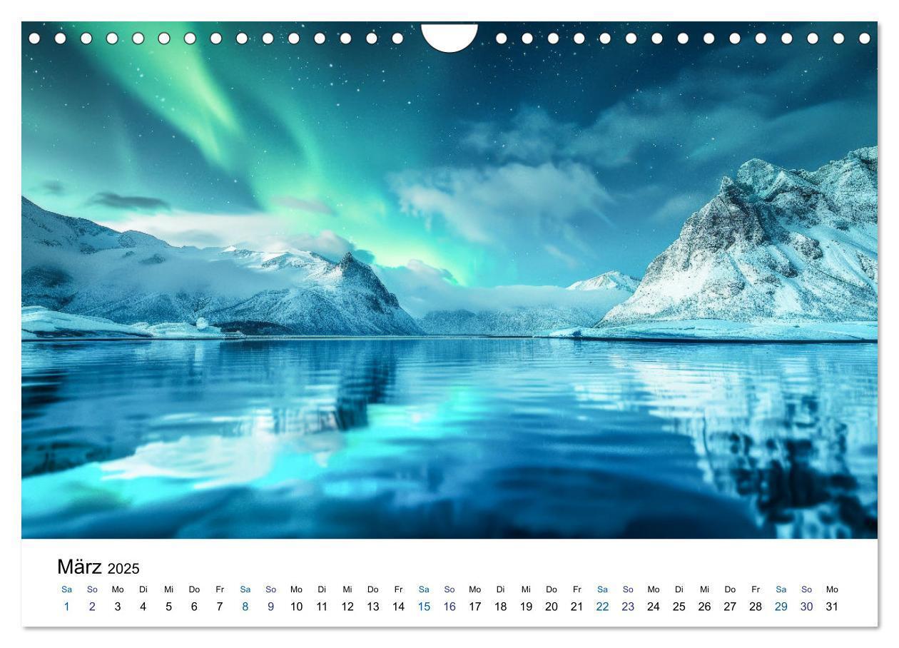 Bild: 9783383813634 | Aurora Borealis - Der Zauber der Nordlichter (Wandkalender 2025 DIN...