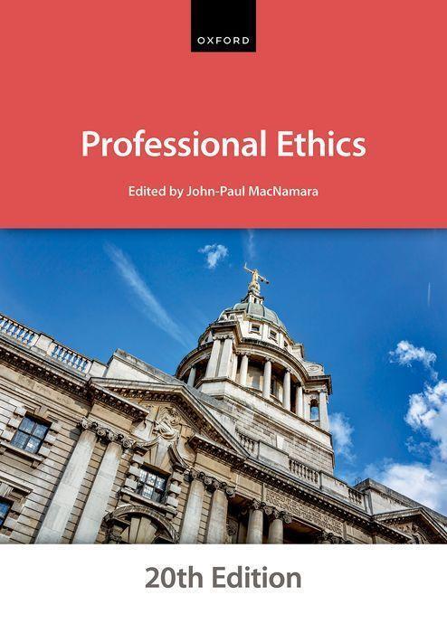 Cover: 9780192857958 | Professional Ethics | The City Law School | Taschenbuch | Englisch