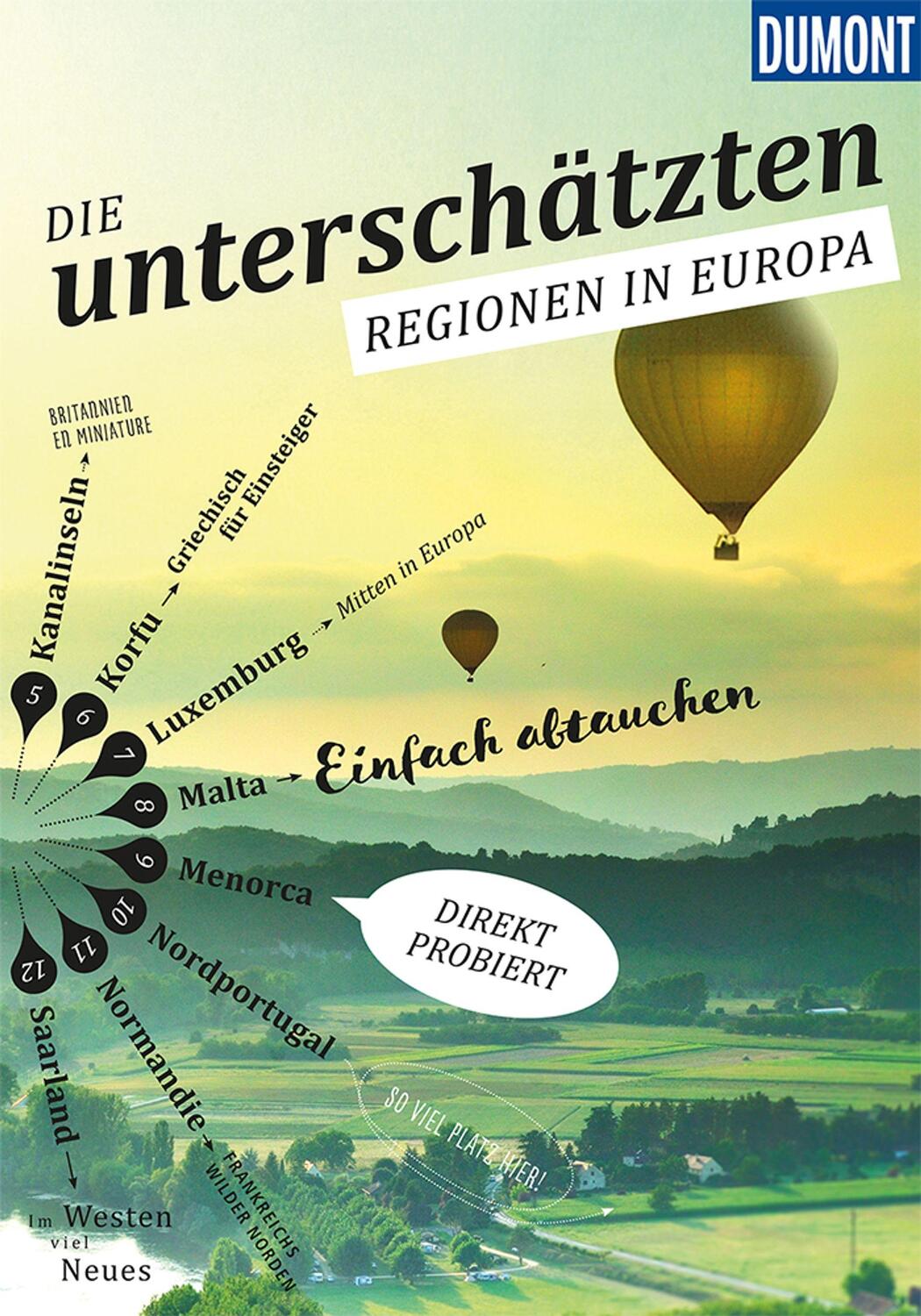 Cover: 9783770182411 | DuMont Bildband Die Unterschätzten Regionen in Europa | Bötig (u. a.)
