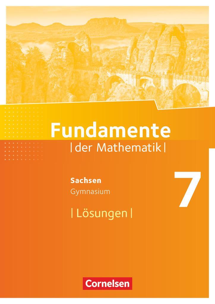 Cover: 9783060031375 | Fundamente der Mathematik 7. Schuljahr - Sachsen - Lösungen zum...