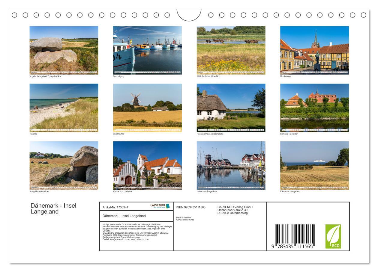 Bild: 9783435111565 | Dänemark - Insel Langeland (Wandkalender 2025 DIN A4 quer),...