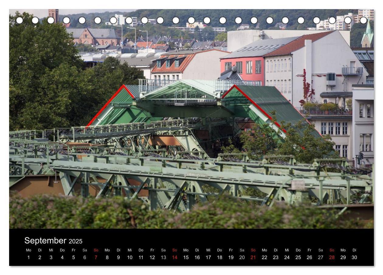 Bild: 9783435526369 | Die Wuppertaler Schwebebahn (Tischkalender 2025 DIN A5 quer),...