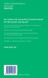 Bild: 9783125178557 | PONS Großes Fachwörterbuch Wirtschaft. Englisch - Deutsch / Deutsch...