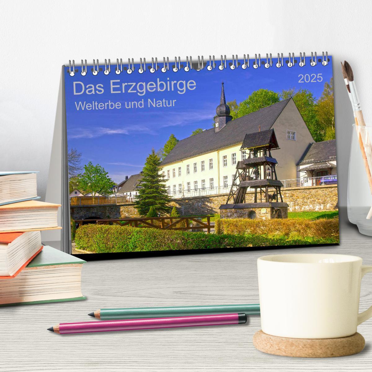 Bild: 9783435183951 | Das Erzgebirge Welterbe und Natur (Tischkalender 2025 DIN A5 quer),...